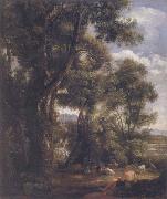 John Constable Landscape with goatherd and goats after Claude 1823 USA oil painting artist